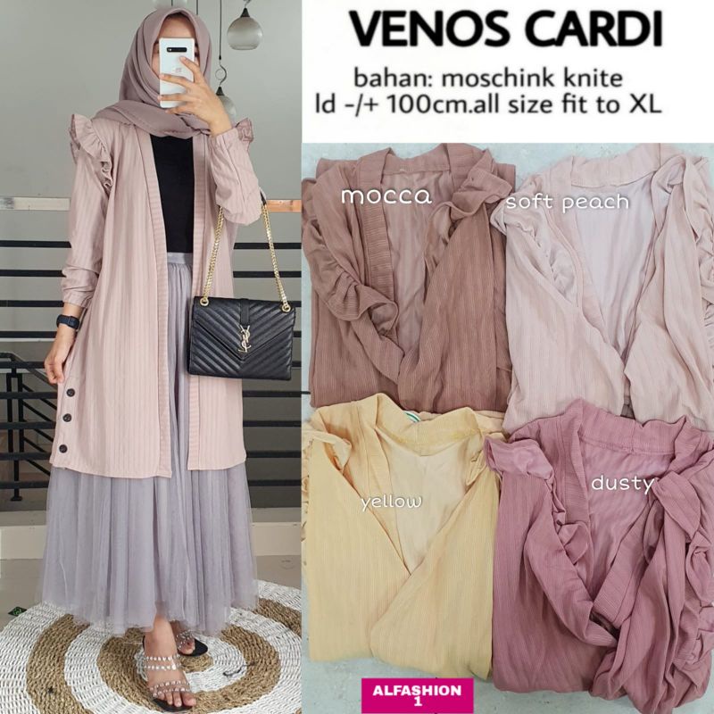 Venos Cardi By Alfashion | Nguyên Bản | Chiều Rộng Ngực 100 | Tất cả Kích Thước | Áo Nịt Nữ Mới Nhất | Áo Nịt Đan Moshcink | Áo Nịt Trơn | Áo Nịt | Thời Trang Solo
