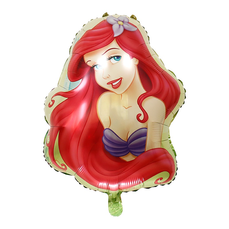 Bong Bóng Lõi Nhôm Hình Công Chúa Belle Cinderella Bạch Tuyết Disney Trang Trí Tiệc Sinh Nhật Cho Bé