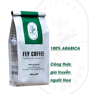 Cà phê Arabica Cầu Đất 100% nguyên chất Fly Coffee - Cà phê rang xay công thức người Hoa gia truyền