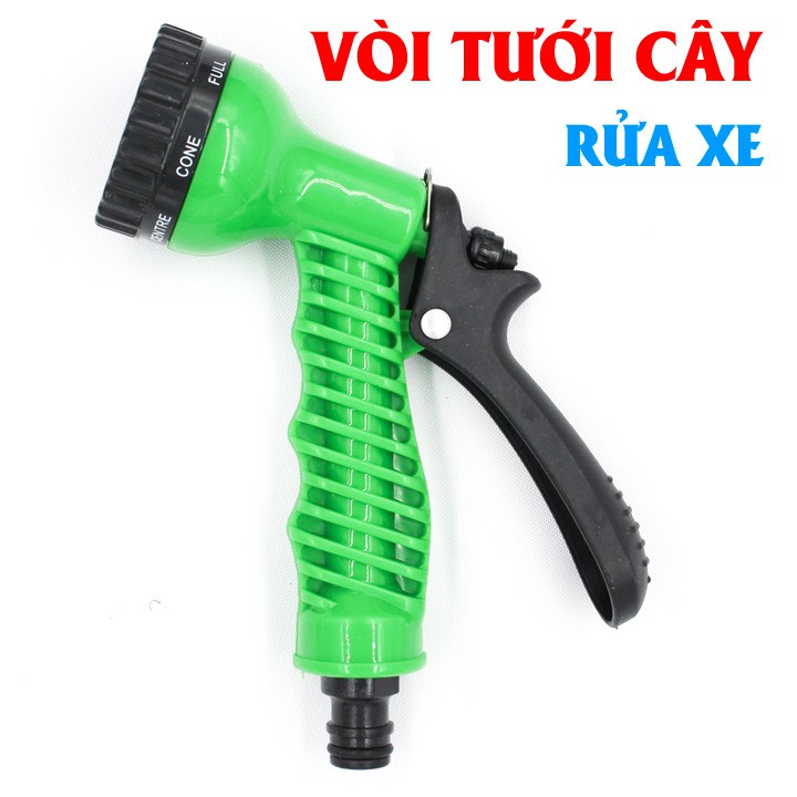 VÒI XỊT TƯỚI CÂY, RỬA XE 6 CHẾ ĐỘ - MÀU XANH