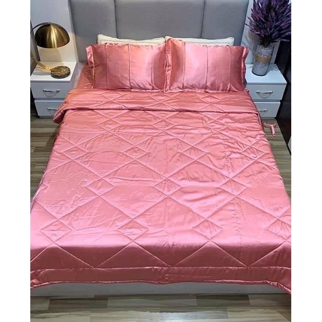 TRỌN BỘ PHI LỤA GIÁ RẺ MÀU HỒNG PHẤN ĐỦ KÍCH THƯỚC