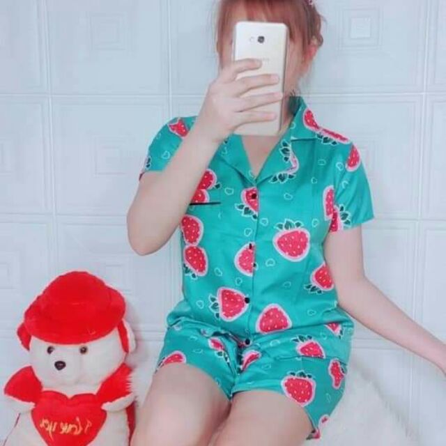 Bộ pijama kate ngắn sỉ 2x dưới 60kg | BigBuy360 - bigbuy360.vn