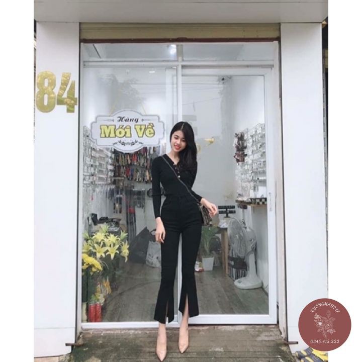 Quần Loe Sẻ Gấu, Quần Sẻ Ống Trước Siêu Hot-m899