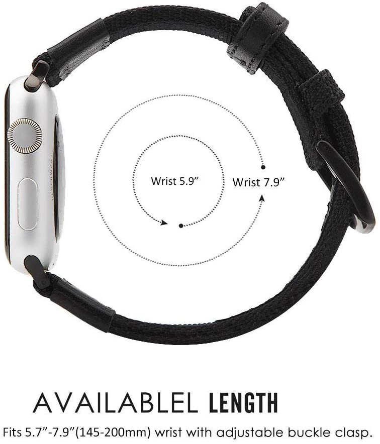 Dây Đeo Sợi Nylon Cho Đồng Hồ Thông Minh Apple Watch Iwatch Series 1 2 3 4 5 6 SE 38mm 40mm 42mm 44mm Series 7 41mm 45mm