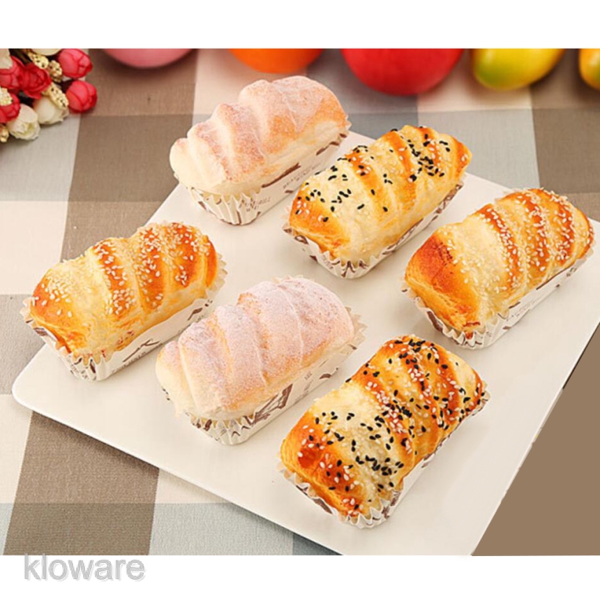 Bộ 6 Bánh Mì Nhân Tạo Bằng PU Hình Sesame Street Độc Đáo