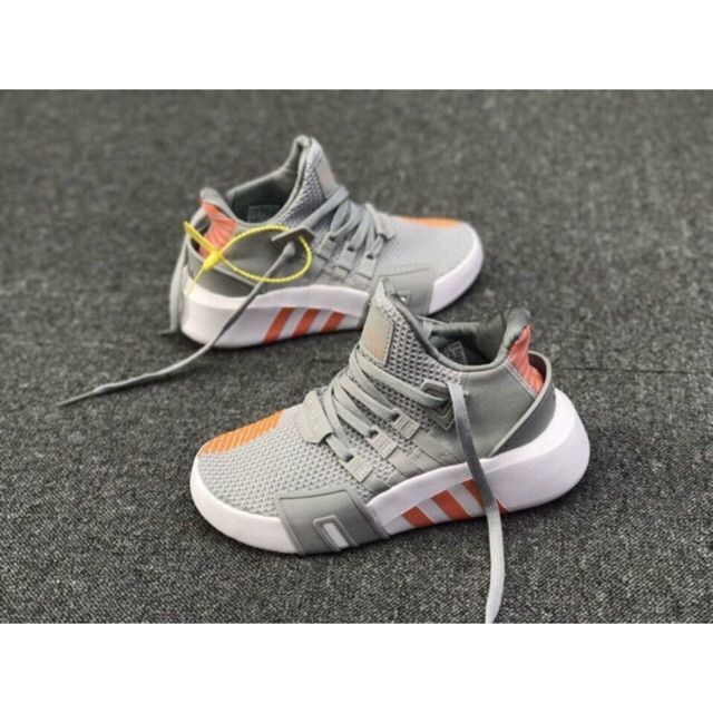 Giày EQT BASK ADV 2018 ( xám gót cam)