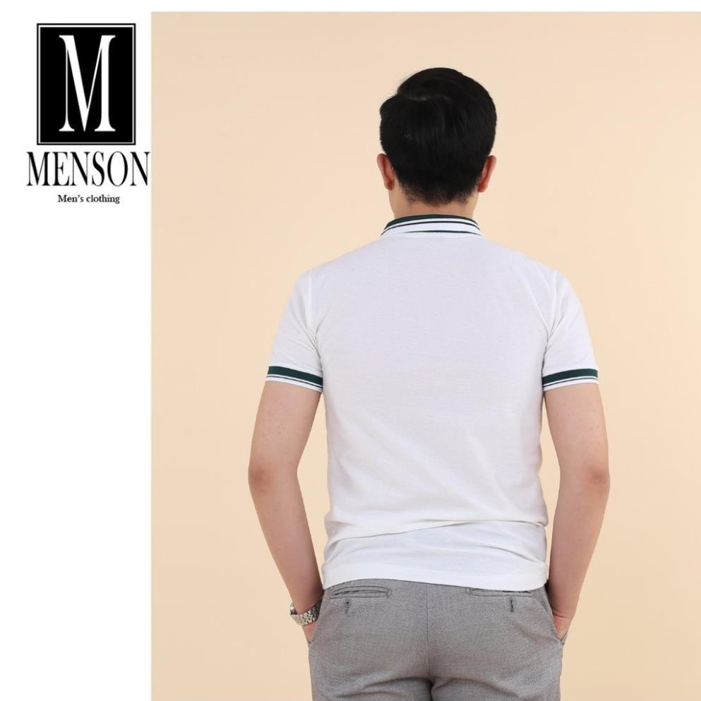 ⭐️GIẢM GIÁ 50%⭐️Áo Polo Nam Vải Cá Sấu Chất Mát - Áo Thun Nam Cổ Bẻ Ngắn Tay Menson M100 | BigBuy360 - bigbuy360.vn