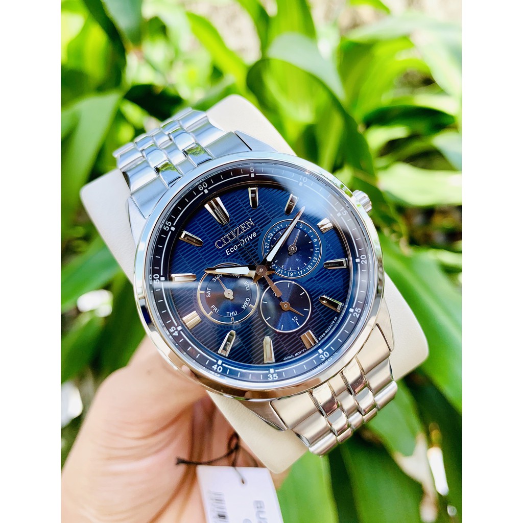 Đồng Hồ Nam Citizen Eco Drive BU2071-87L Chính Hãng Thể Thao Dây Kim Loại Mặt Sapphire 6 kim