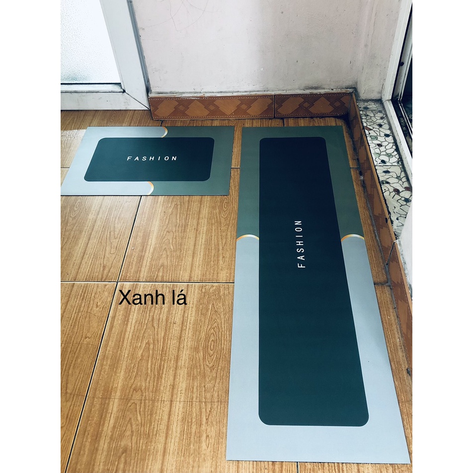 [Loại dày] Thảm Lót Sàn Nhà Bếp Dáng Dài Chống Trượt Thấm Hút Dầu Giặt Sạch Tiện Lợi