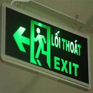 Đèn Exit, Đèn Thoát Hiểm, Chỉ Lối Thoát 2 Mặt