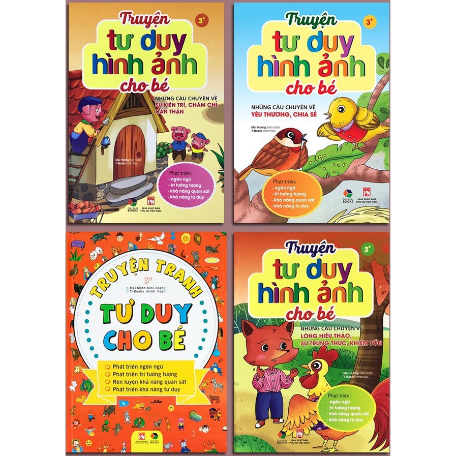 Combo Sách - Truyện Tranh Tư Duy Cho Bé - nguyetlinhbook