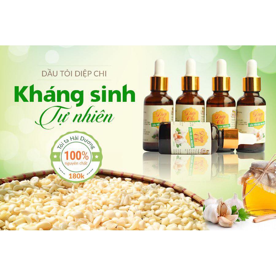 Dầu tỏi Diệp Chi Gold-Con khoẻ không lạm kháng sinh