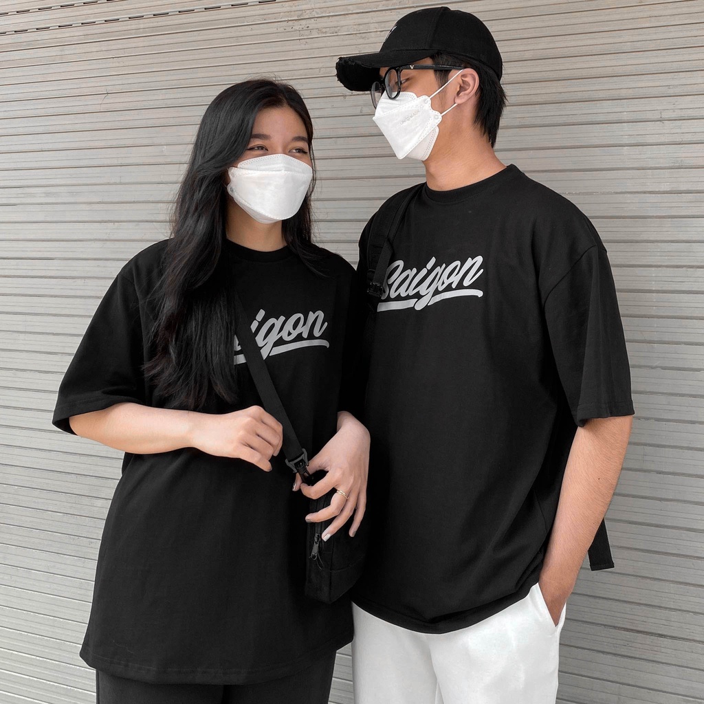Áo Thun Unisex TATO OFFICIAL in chữ SAIGON Retro Tee Form Rộng Tay Lỡ Chất Cotton Thời Trang Nam Nữ SG 03