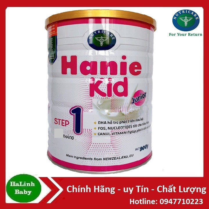 Sữa Bột Hanie Kid 1 900g [Date 2024]