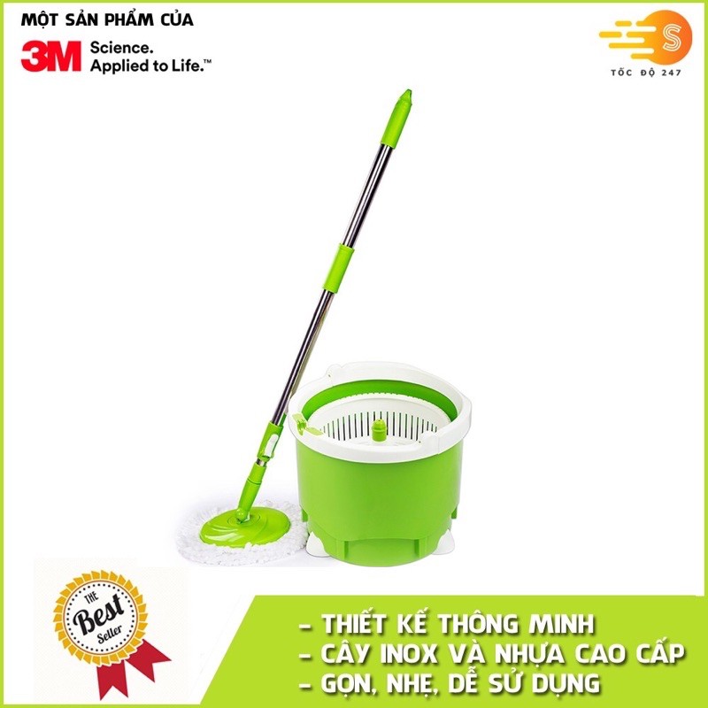 Bộ lau nhà 360 độ nhỏ gọn cao cấp Scotch-Brite 3M