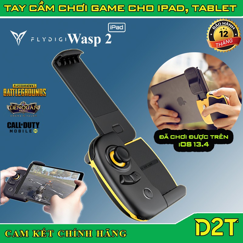 Flydigi Wasp 2 iPad | ĐÃ CHƠI ĐƯỢC TRÊN iOS 14  | Tay cầm chơi game cho iPad và Tablet chơi PUBG và các game khác