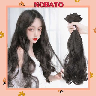 Set 3 dải tóc giả Nobato xoăn sóng làm dày tóc tự nhiên TG16