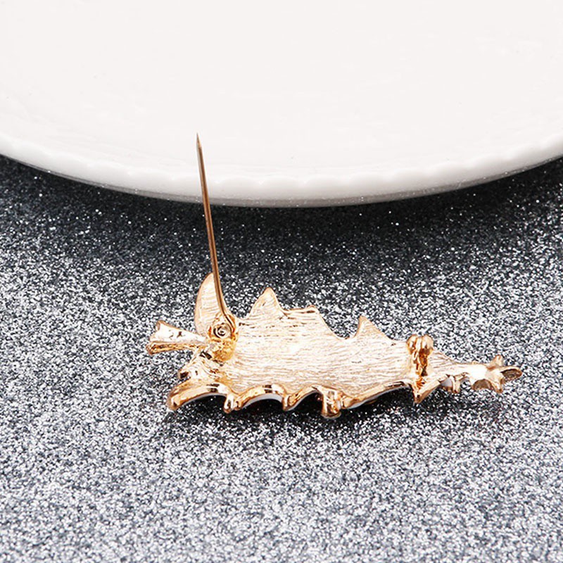 Trâm Cài Áo Hình Cây Thông Giáng Sinh Đính Kim Cương Giả