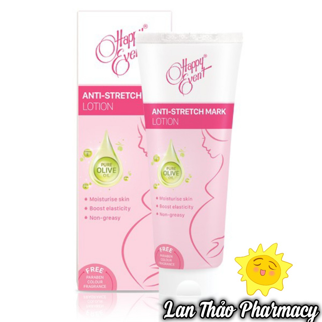 Sữa chống rạn da tinh chất olive Happy Event 100ml