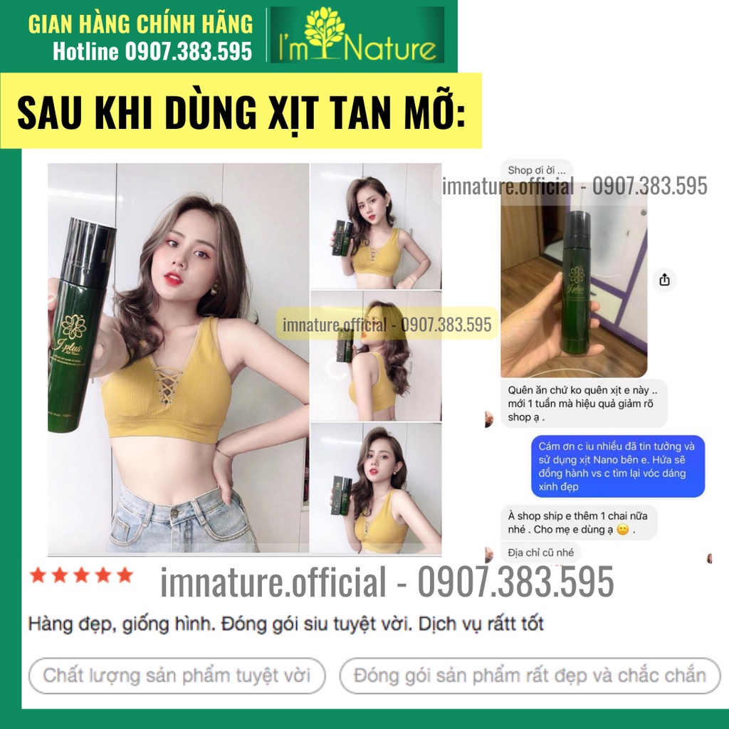 Xịt Giảm Mỡ JPlus 100ml