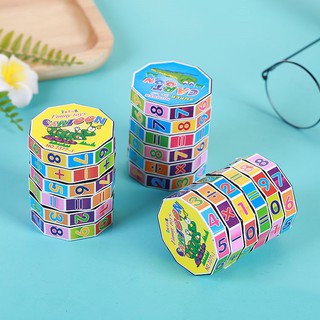 Khối rubik hình trụ bằng nhựa cho bé học toán
