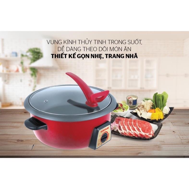 NỒI LẨU ĐIỆN ĐA NĂNG SUNHOUSE SHD4520_lỗi 1 đổi 1 trong 1 tuần