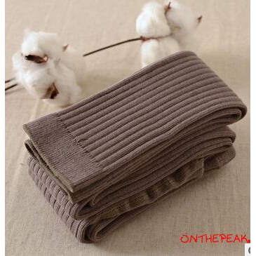 Vớ ống chân bằng cotton màu trơn dùng giữ ấm cho bé gái