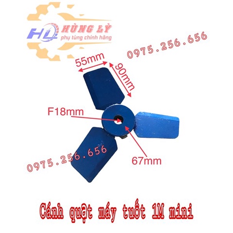 Cánh quạt máy tuốt 1M mini phụ tùng máy tuốt lúa phụ tùng máy nông nghiệp Hùng Lỳ