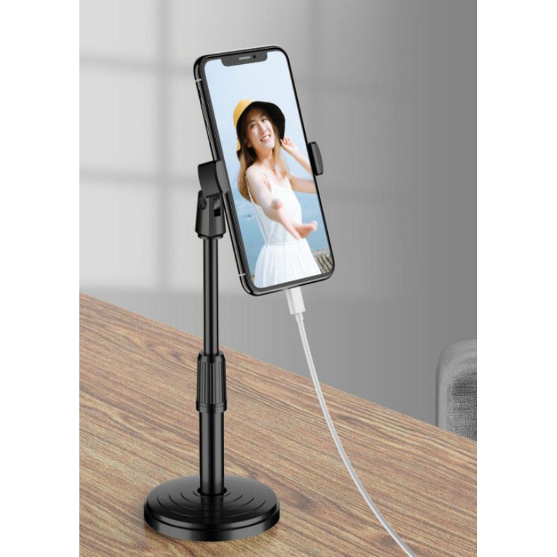 Giá Đỡ Điện Thoại Livestream, kẹp điện thoại xoay 360 Độ dùng để Quay Phim G