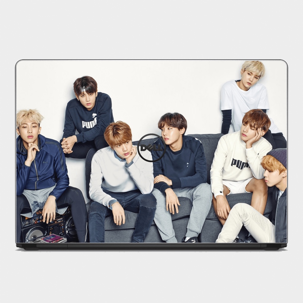 [SKIN BTS] Skin dán Laptop in hình nhóm nhạc BTS. Đủ các dòng máy: Asus, Acer, Dell, HP,.. In hình theo yêu cầu