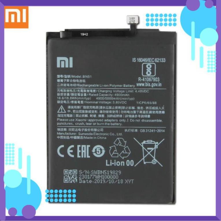 Đẹp rẻ  Pin điện thoại Xiaomi BN51 Cho Xiaomi Redmi 8 Redmi 8A Redmi8 dung lượng 5000mAh