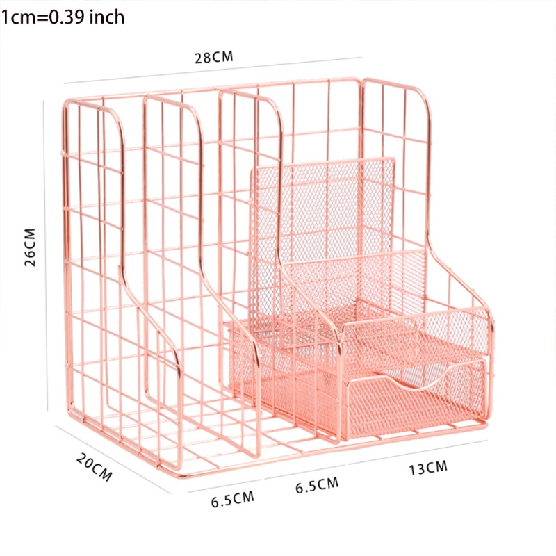 Giá Đựng Tài Liệu Để Bàn Màu Vàng Hồng Sang Trọng