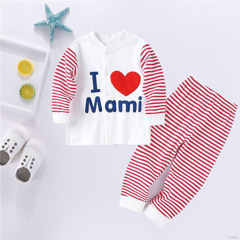 Bộ Đồ Ngủ Pijama Dài Tay Họa Tiết Hoạt Hình Đáng Yêu Cho Bé