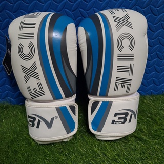 GĂNG TAY BOXING BN EXCITE 2020 - TRẮNG, XANH-(CÓ GIẤY XÁC NHẬN HÀNG CHÍNH HÃNG BN)