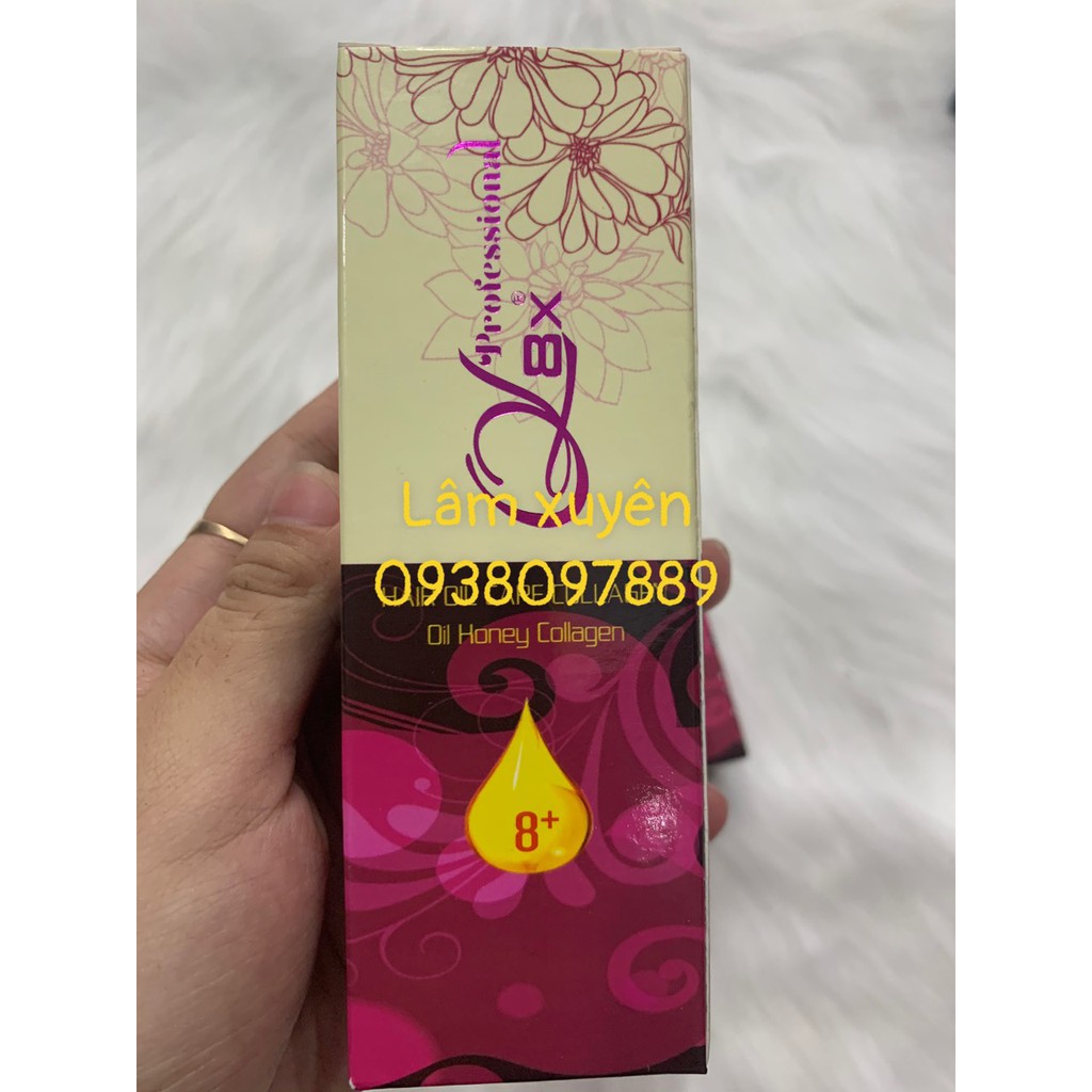 Dầu dưỡng tócCHÍNH HÃNGQL8x 100ml hương thơm dịu nhẹ, cung cấp dưỡng chất phục hồi tóc,làm bóng tóc, không gây bết tóc