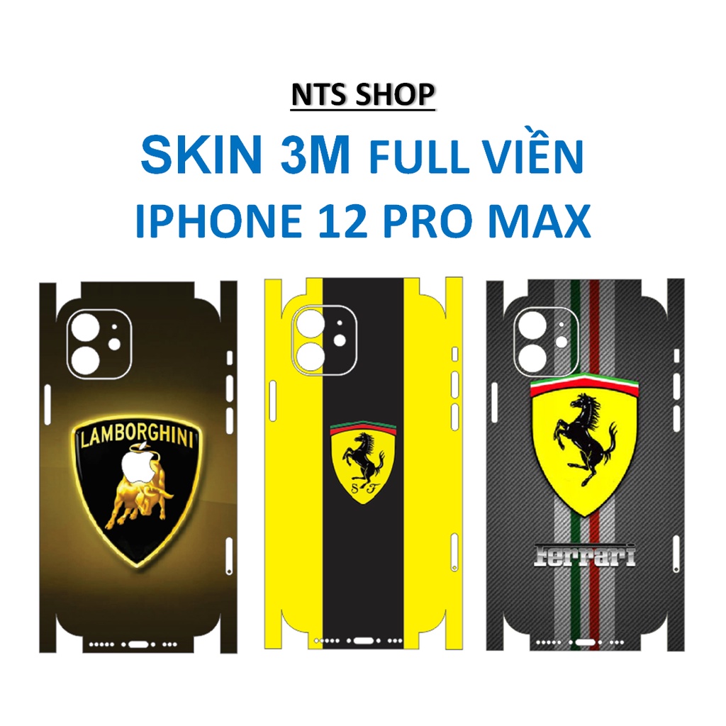 Dán Skin 3M full viền Iphone 12 Pro MAX