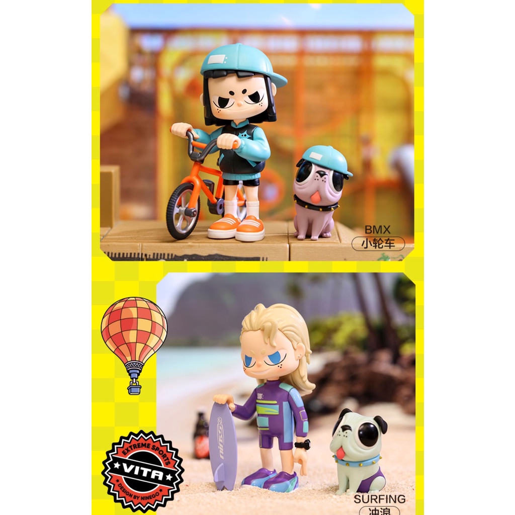 Mô Hình Búp Bê Pop Mart Thể Thao Siêu Dễ Thương