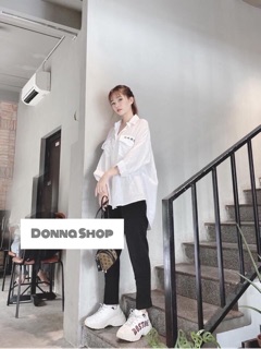 Sơ mi túi nắp chữ oversize🖤