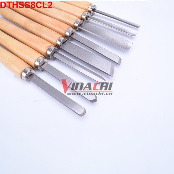 BỘ DAO TIỆN, ĐỤC GỖ HSS BỘ 8 CÁI - LOẠI 2