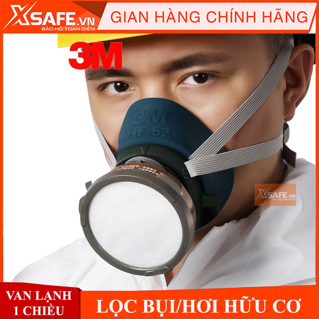 Bộ mặt nạ phòng độc 3M HF52-3301K-7711-385 (4 món) - Mặt nạ chống độc, lọc bụi, dùng phun sơn, phun xịt hóa chất