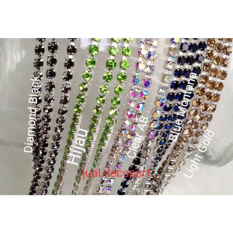 - Chuỗi Kim Cương DIY ss6 | 2mm | Trang Trí | Đá Quý Kỹ Thuật Số