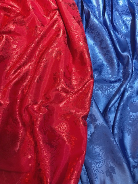 Vải Gâm Lụa Hoa Văn