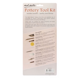 Bộ 10 món làm đồ gốm Mont Marte Pottery Tool Kit