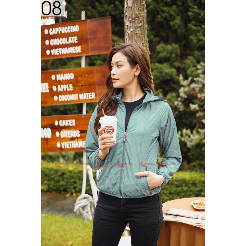 Áo gió nữ 2 lớp Cadina