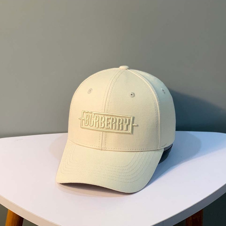 Mũ lưỡi trai thể thao BURBERRY be cho cả nam và nữ, nón kết lưỡi trai dã ngoại phụ kiện thời trang phong cách Hàn Quốc.