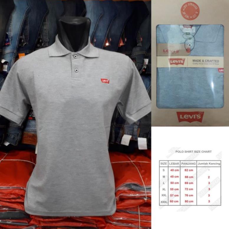 LEVIS Áo Thun Polo Tay Ngắn Nhập Khẩu Từ Mỹ Thời Trang Cho Nam !