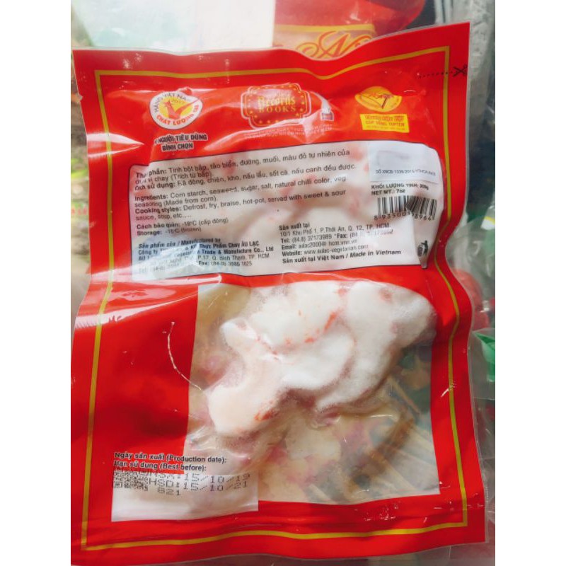 (HÀNG LẠNH CHỈ GIAO TPHCM)TÔM HẢI SẢN CHAY 200G
