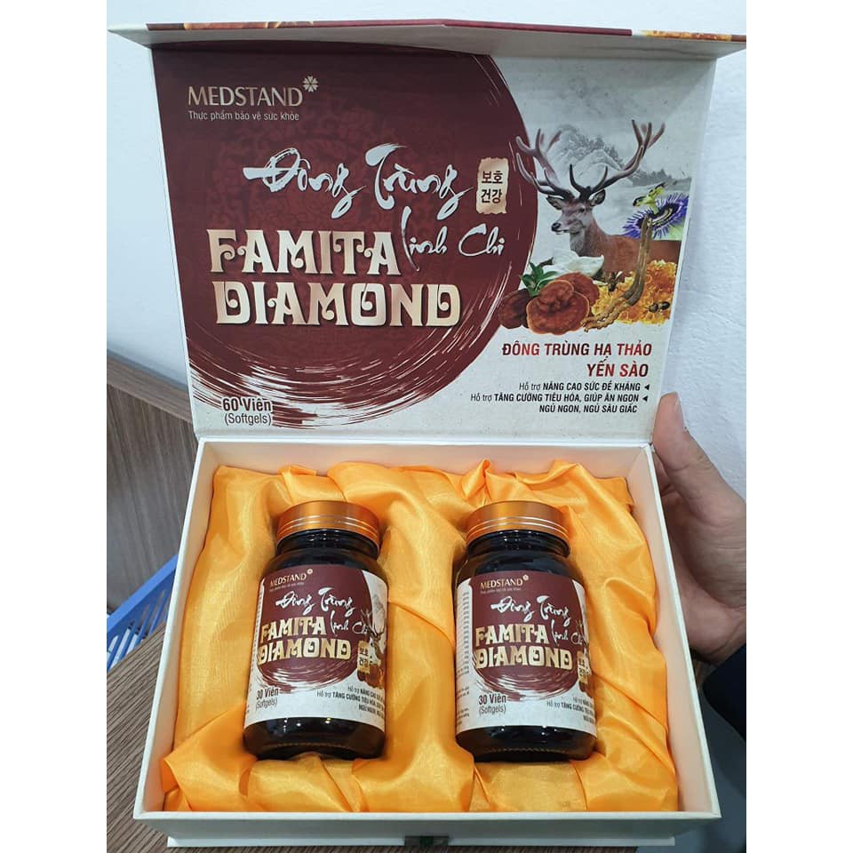 Đông trùng linh chi FAMITA DIAMOND - Đông trùng hạ thảo yến sào