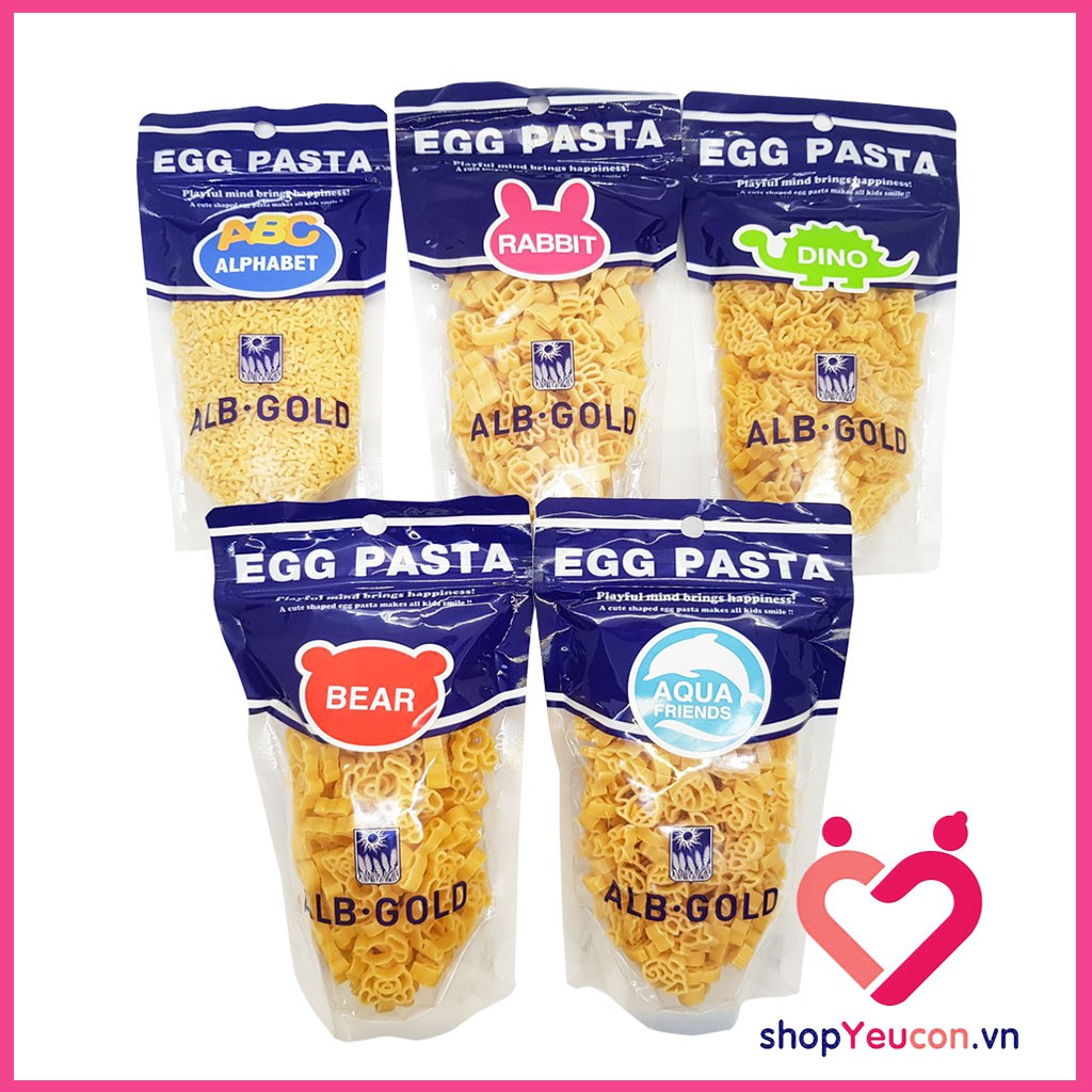 Mì Nui Trứng Egg Pasta Nhật Hình Chữ Cái/Động Vật Cho Bé