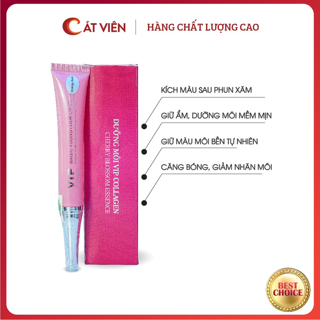 Dưỡng kích màu môi Vip Collagen, giảm thâm, căng bóng, giảm nhăn môi, giữ màu môi hồng tự nhiên - 10 tuýp | BigBuy360 - bigbuy360.vn